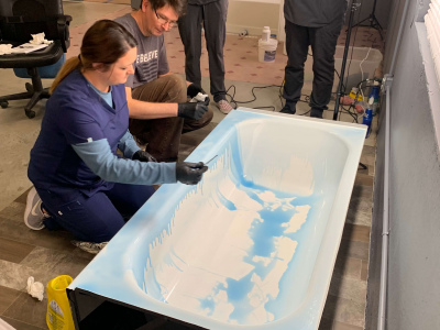 Why is it beneficial for spray refinishers